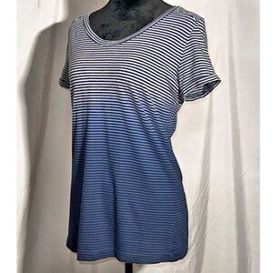 a.n.a. Striped Ombre Tee, Medium